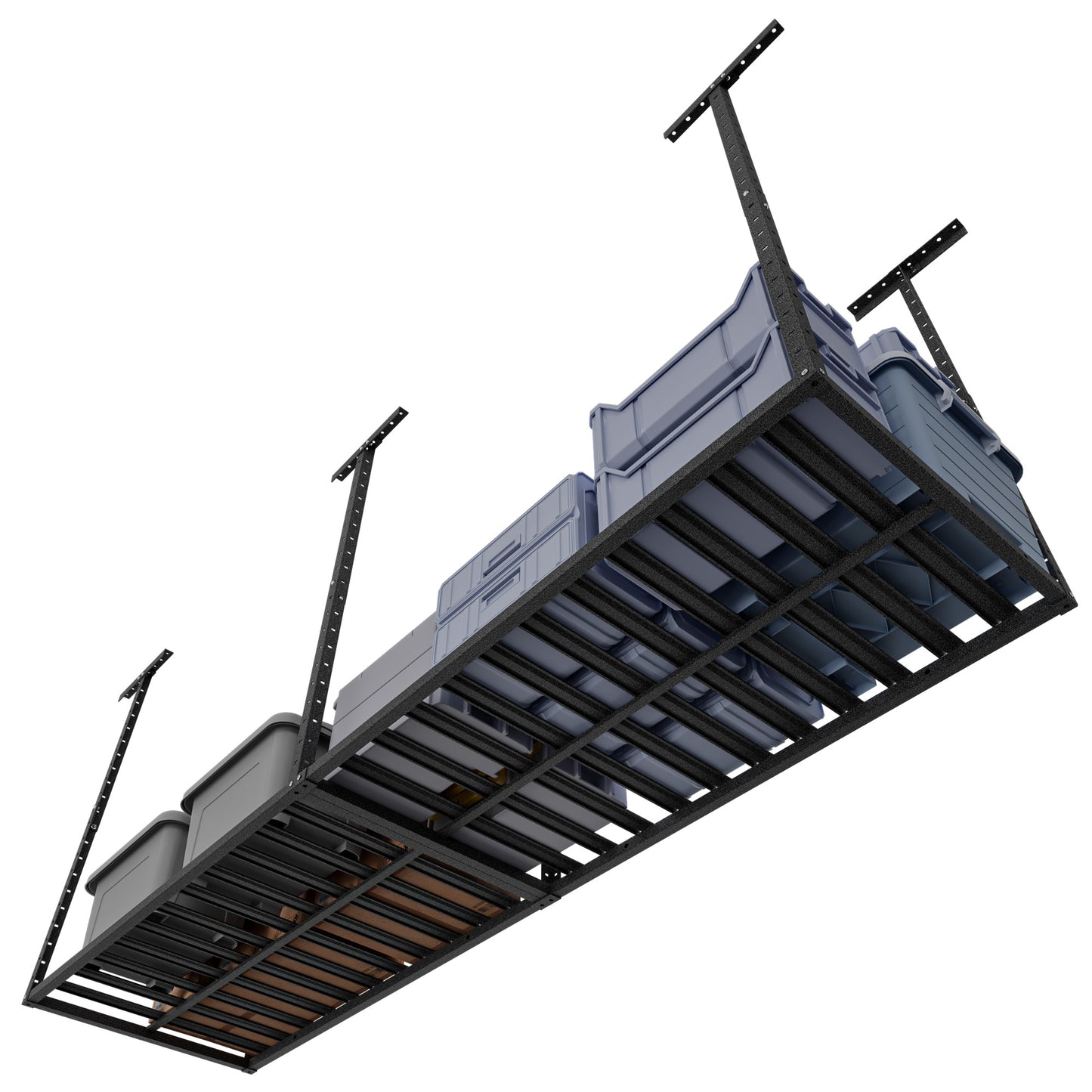 SunsGrove Overhead Garage Storage Rack, 750LBS Adjustable Ceiling Mounted Storage Racks