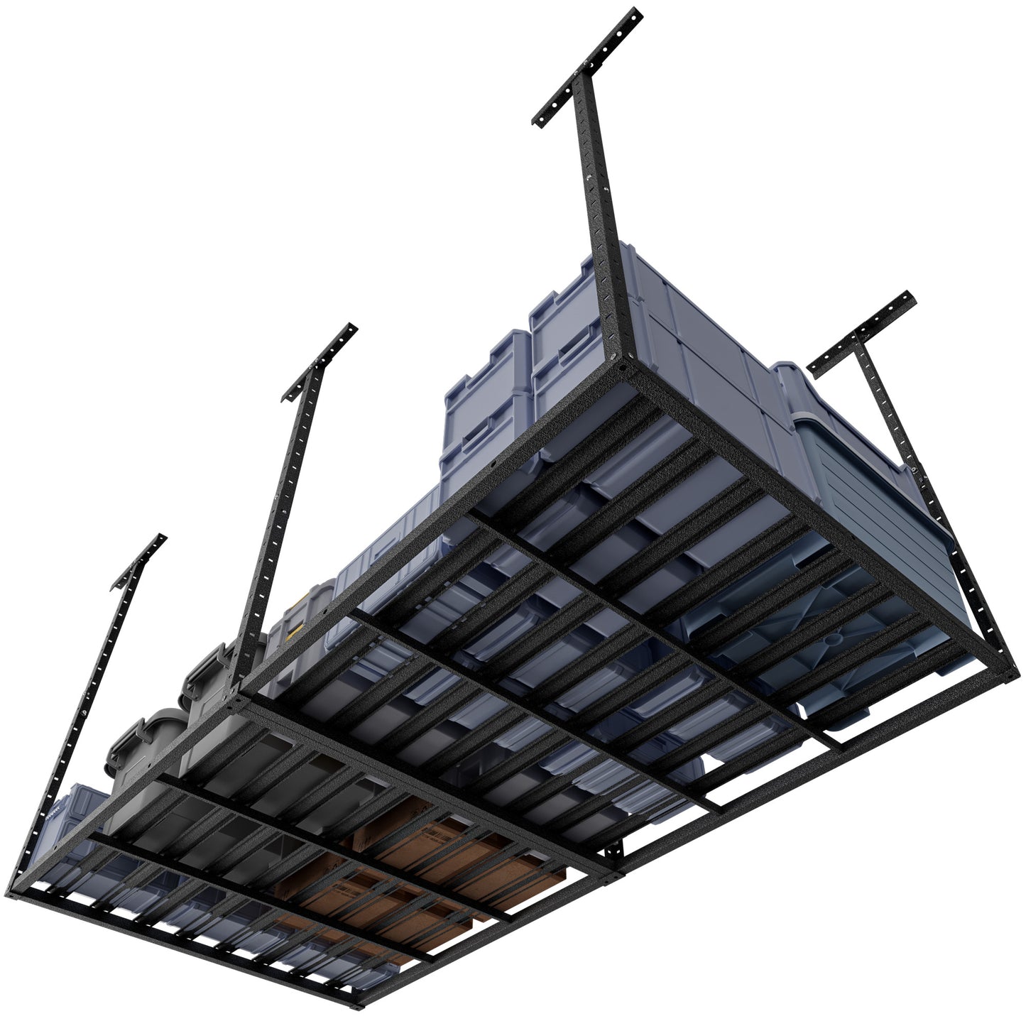 SunsGrove Overhead Garage Storage Rack, 750LBS Adjustable Ceiling Mounted Storage Racks