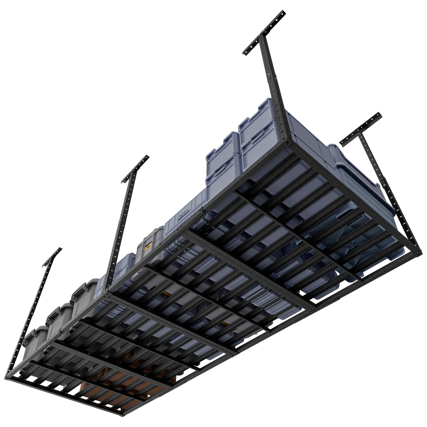 SunsGrove Overhead Garage Storage Rack, 750LBS Adjustable Ceiling Mounted Storage Racks